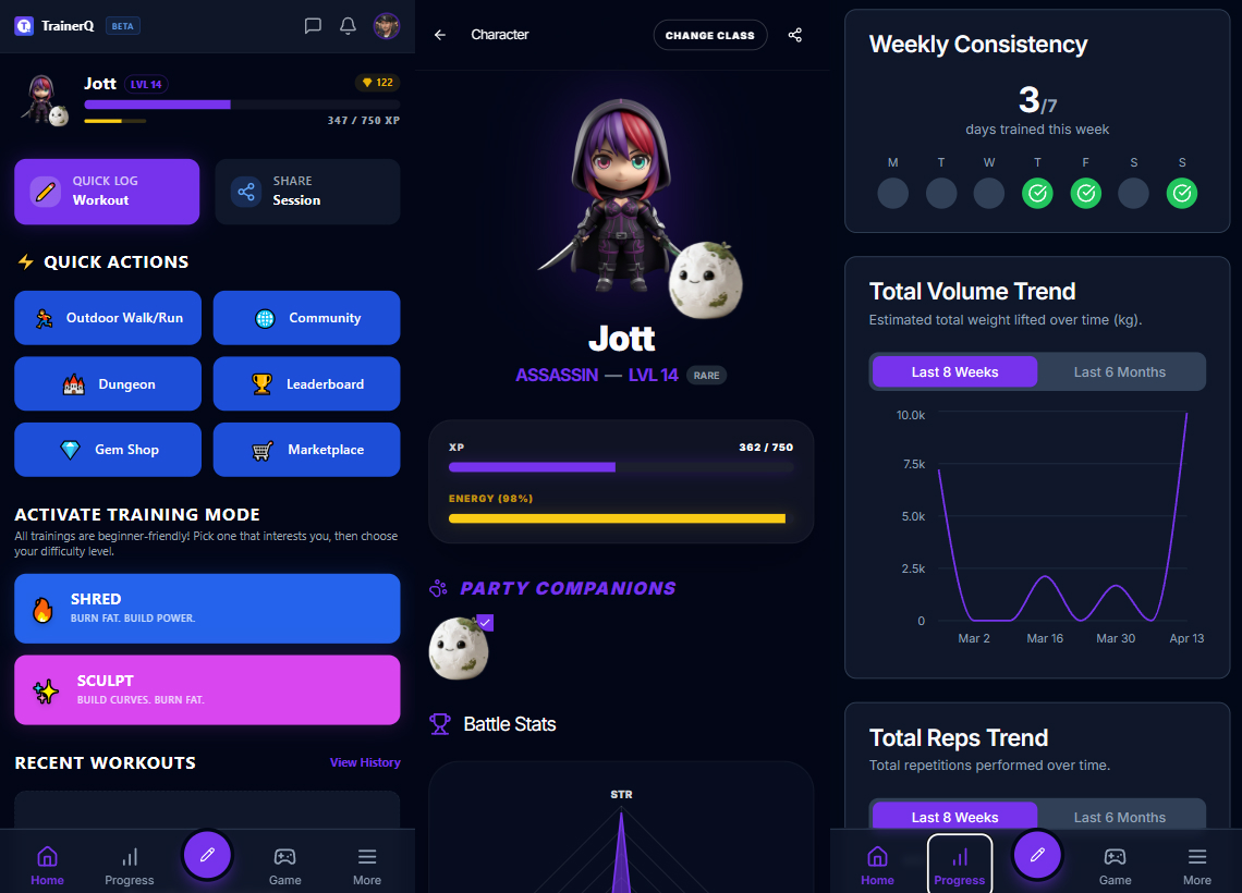 TrainerQ App Screenshot
