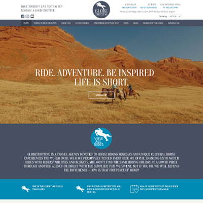 globetrotting.com.au website design