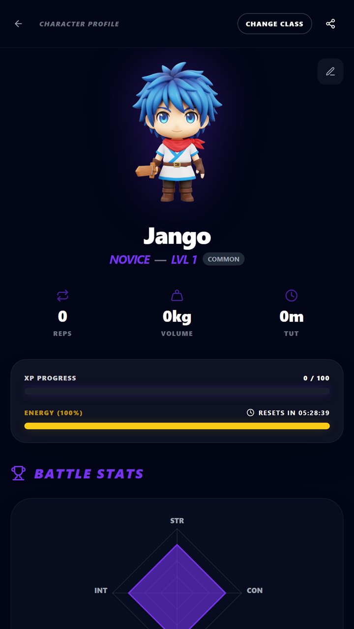 Character profile with battle stats